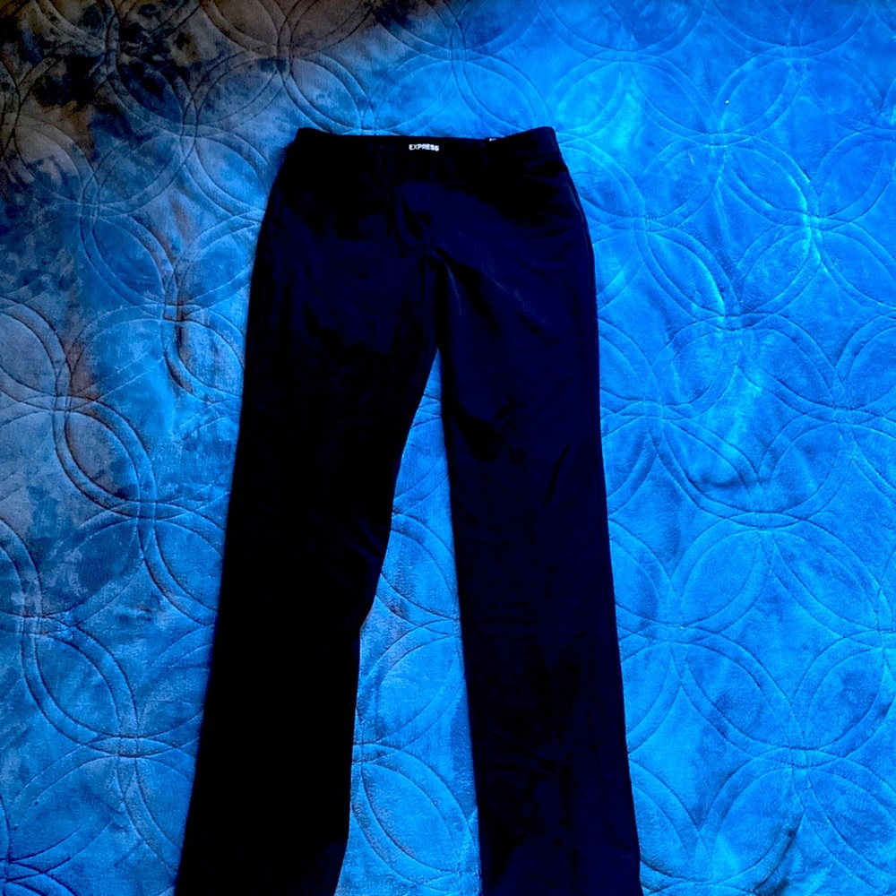 Express Editor slim fit black slacks NWT
